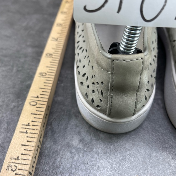 Vionic MIDI Perf Women Shoes Gray 8.5M Perforated Leather Slip On Casual Loafers - Picture 12 of 16